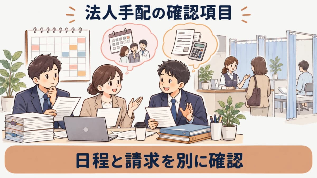 複数拠点の日程と請求を別に確認する手配図